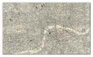 Huge A-Z Historical Canvas Map Central London (Canvas)
