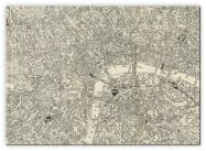 Small A-Z Historical Canvas Map Central London (Canvas)
