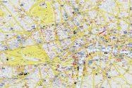 Large A-Z Visitors' Map London (Rolled Canvas - No Frame)