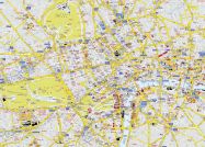 Small A-Z Visitors' Map London (Rolled Canvas - No Frame)