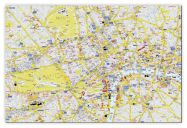 Large A-Z Visitors' Map London (Canvas)
