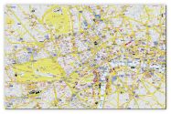Medium A-Z Visitors' Map London (Canvas)
