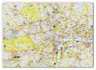 Small A-Z Visitors' Map London (Canvas)
