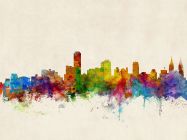 Adelaide Australia Watercolour Skyline