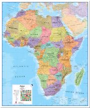 Large Africa Wall Map Political (Pinboard)