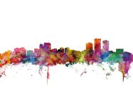Anchorage Watercolour Skyline