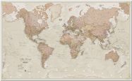 Medium Antique World Map (Pinboard)