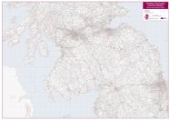 Central Scotland and Northumbria Postcode District Map