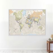 Large Classic World Map (Laminated)