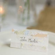 Classic World Map Wedding Place Cards (Pack of 10)