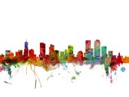Denver Watercolour Skyline