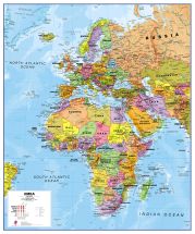 Europe Middle East Africa (EMEA) Political Map