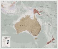 Executive Australasia Wall Map Political