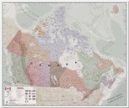 Huge Executive Canada Wall Map (Pinboard)