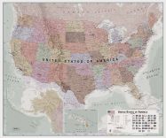 Executive USA Wall Map