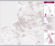 Liverpool Postcode Sector Map (Hanging bars)