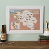 Scratch Off Belgium Beers Print