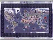 Medium Mythical Monster World Map (Hanging bars)