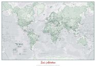 Large Personalised World Is Art - Wall Map Rustic (Paper)