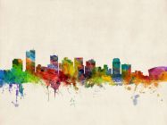 Phoenix Arizona Watercolour Skyline