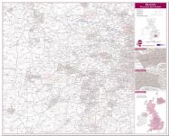 Reading Postcode Sector Map (Pinboard)