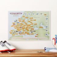 Scratch Off European Football Grounds Print