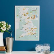 Scratch Off UK Gin Distilleries Print