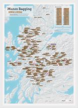 Scratch Off Munro-bagging Print (Pinboard & wood frame - White)
