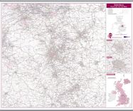 Sheffield Postcode Sector Map (Hanging bars)