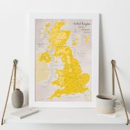 UK as Art Map - Daffodil