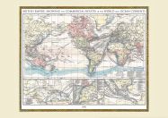 Vintage British Empire World Map 1896