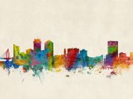 Wichita Kansas Watercolour Skyline
