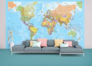 Political World Map Wallpaper