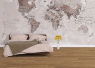 Neutral World Map Wallpaper