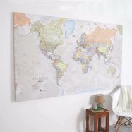 Huge Classic World Map (Canvas)