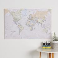 Large Classic World Map (Canvas)