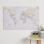 Medium Classic World Map (Canvas)