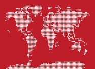 World Map Love Hearts