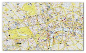 Huge A-Z Visitors' Map London (Canvas)