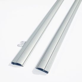 Brushed Aluminium Effect Hanging Bars Kit