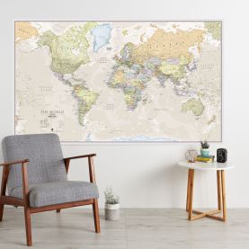 Huge Classic World Map (Laminated)