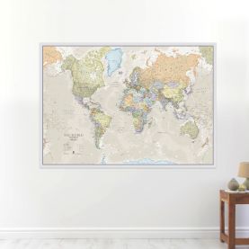 Large Classic World Map (Laminated)