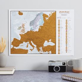Scratch Europe Print A3 (Silk Art Paper)