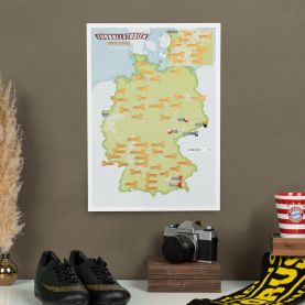 Scratch Off German Football Grounds Print
