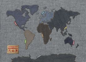 Denim Map of the World