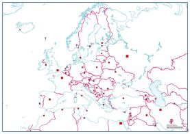 Deskmap - Europe Outline A3, pack of ten (Deskmap)