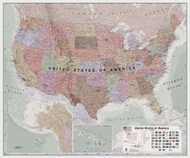 Executive USA Wall Map
