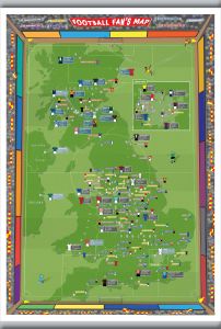 Medium Football Fan's Stadium Map (Hanging bars)