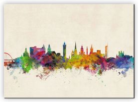 Extra Small Glasgow City Skyline (Canvas)