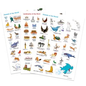 Illustrated Animals and Landmarks Stickers (Other)